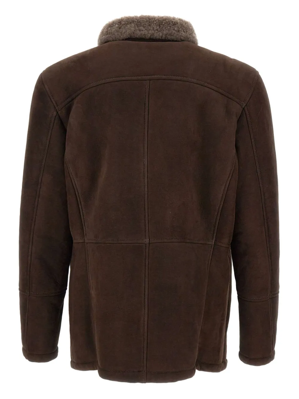 Barba shearling-collar double-breasted jacket | Leather Jackets | Image 2
