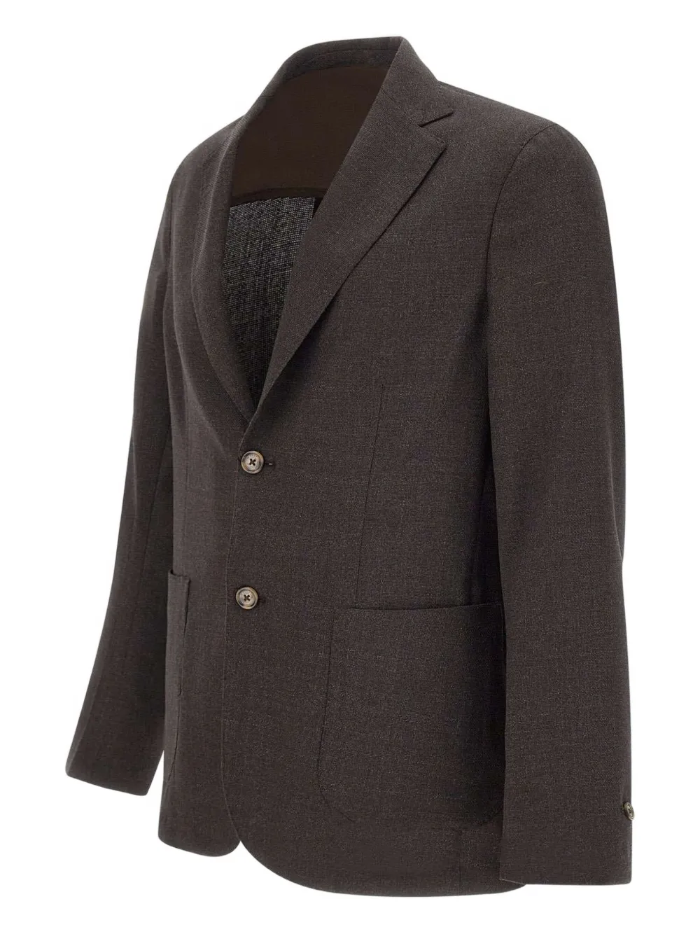 Barba Napoli Single-breasted Blazer In Brown