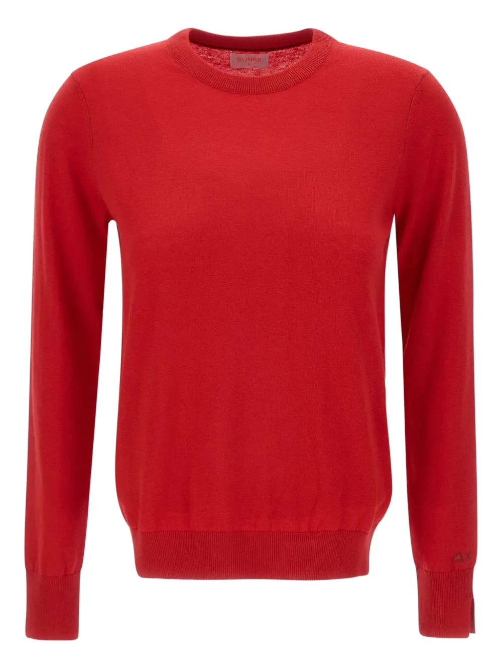 Sun 68 Embroidered Sweater In Red