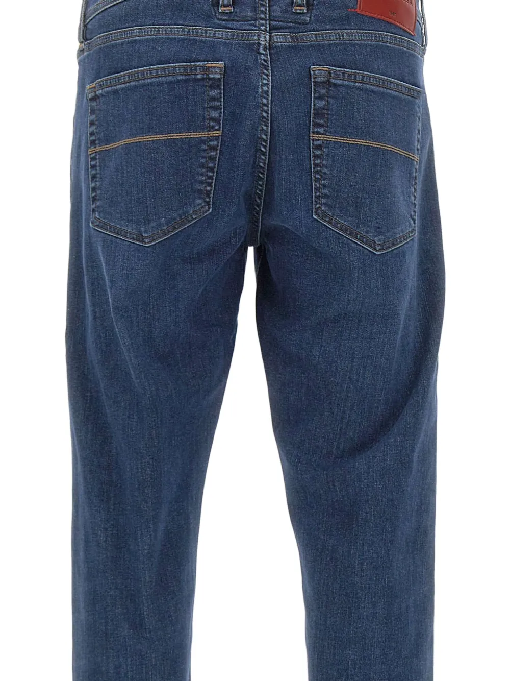 Sartoria Tramarossa Detail-patch Five-pocket Jeans In Blue