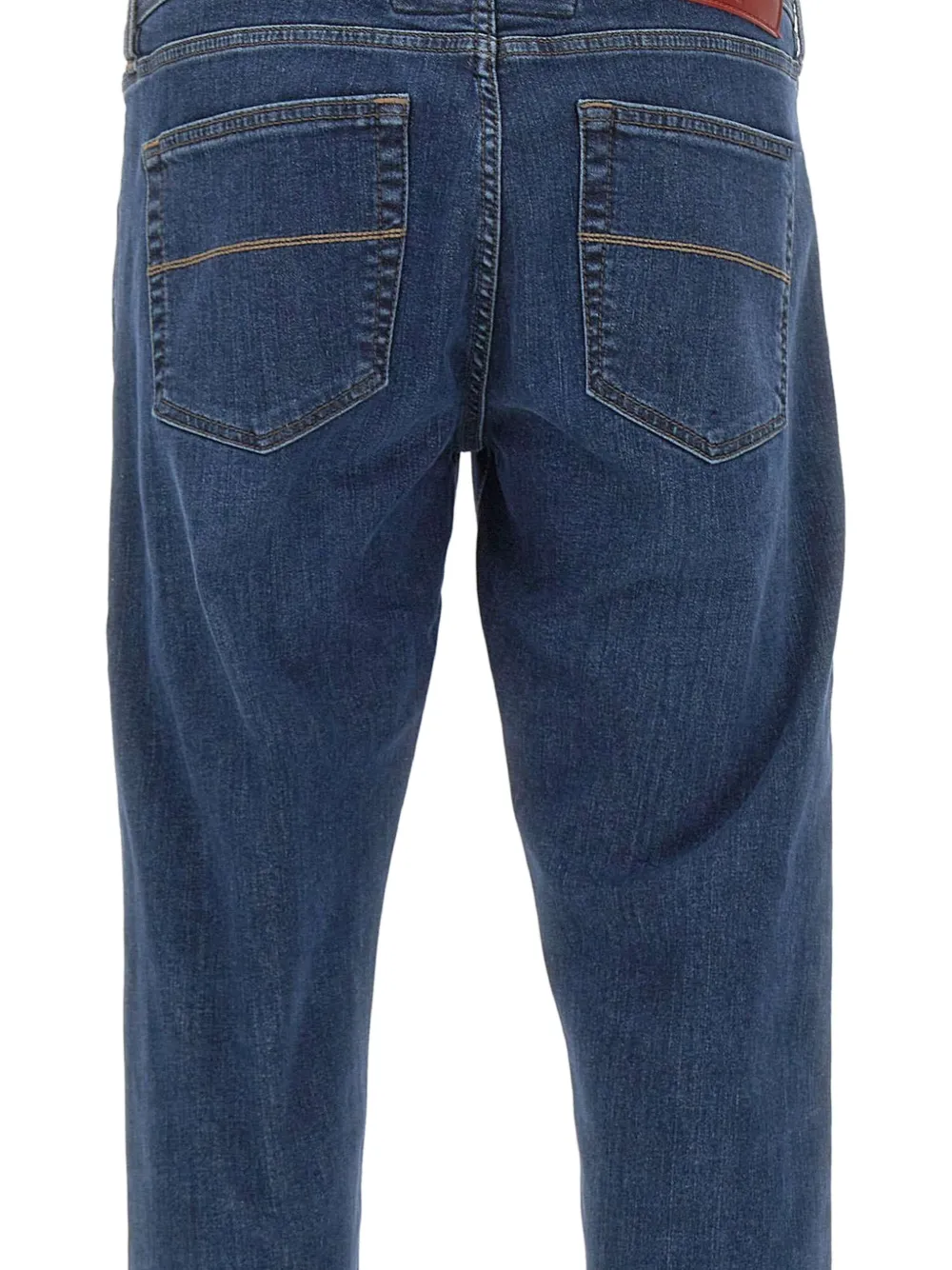 Sartoria Tramarossa Jeans met vijf zakken en patch Blauw