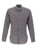 Barba micro-optical pattern shirt - Grey