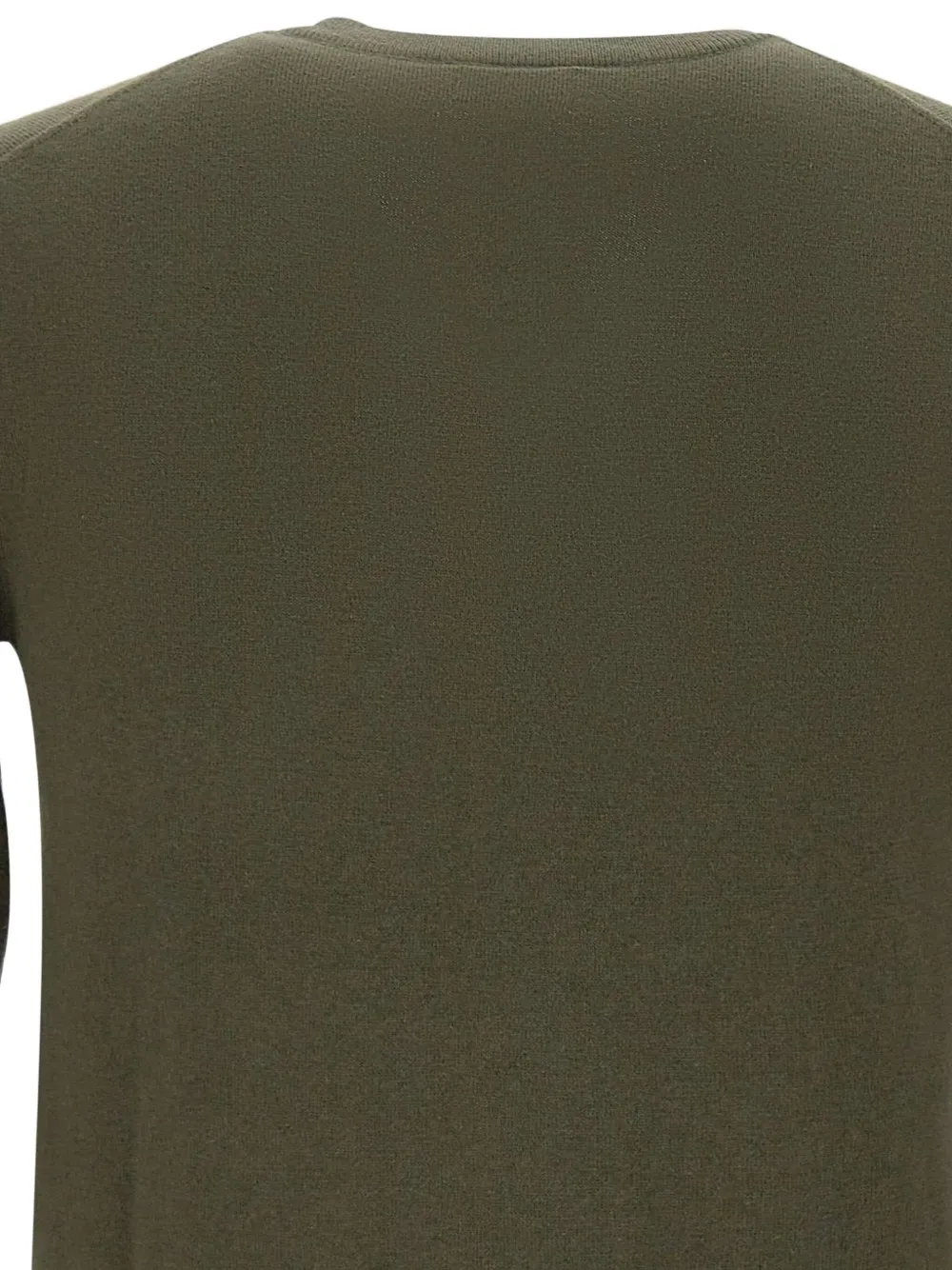 Sun68 Trui met V-hals en geribbelde rand Groen