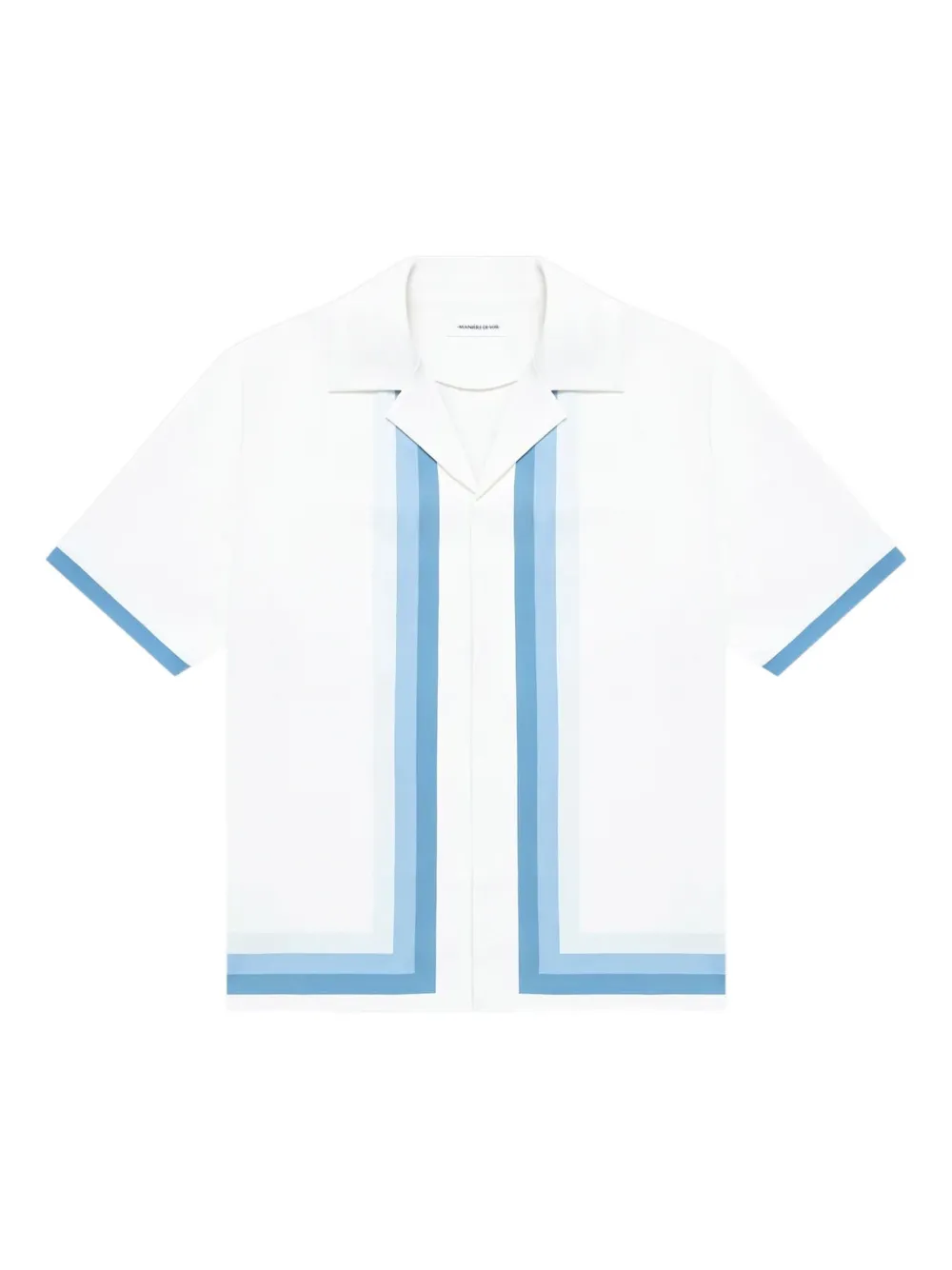 Manière De Voir Nathan ombré-border revere shirt | White | Image 1