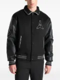 Manière De Voir Oscar varsity bomber jacket - Black