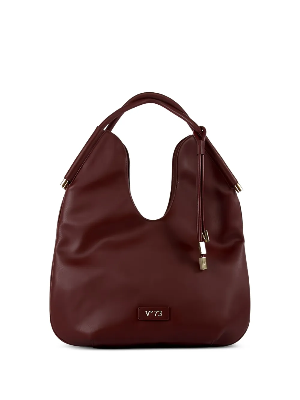 V°73 logo plaque shoulder bag - Rosso