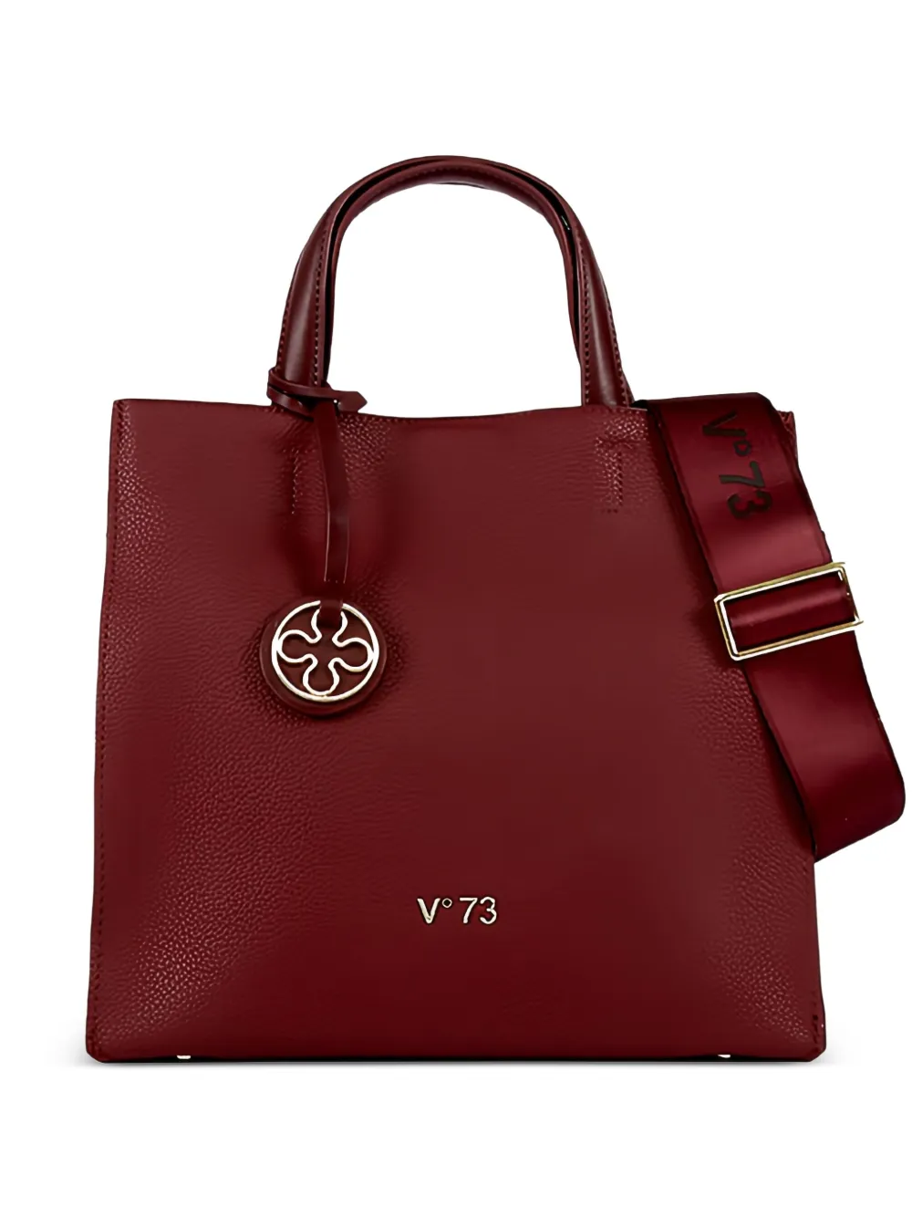 V°73 Borsa tote con ciondolo - Rosso
