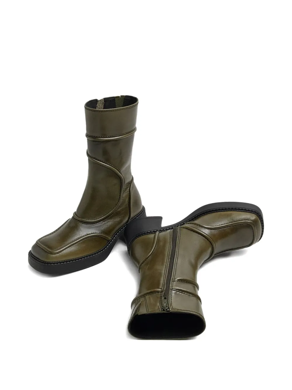 Miista 65mm Malene boots Green