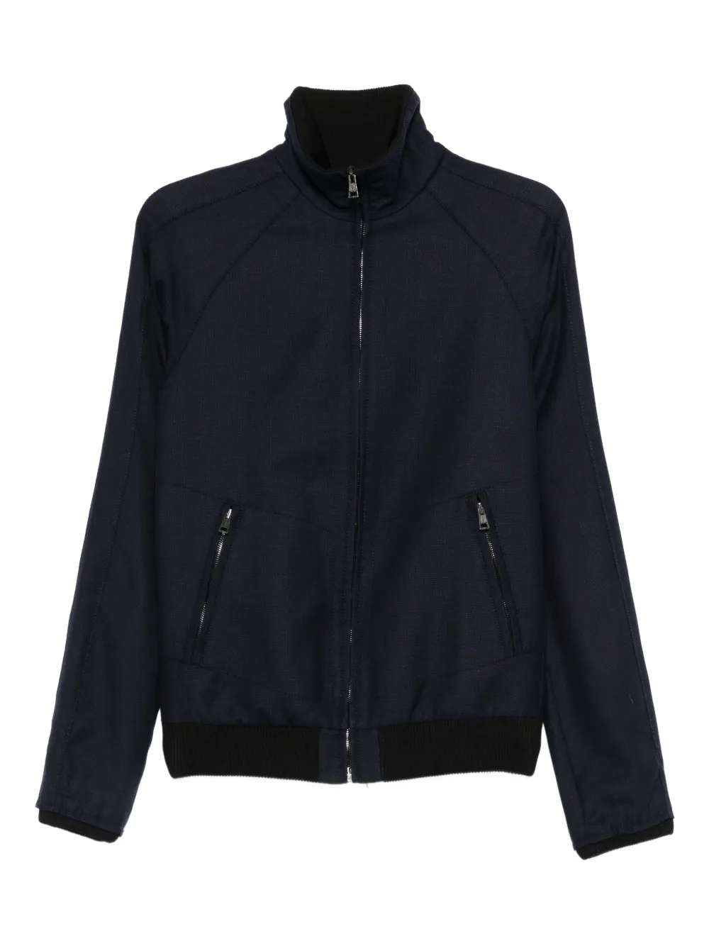 Balenciaga Pre-Owned 2010s high-neck zip-up jacket | Blue | Image 1