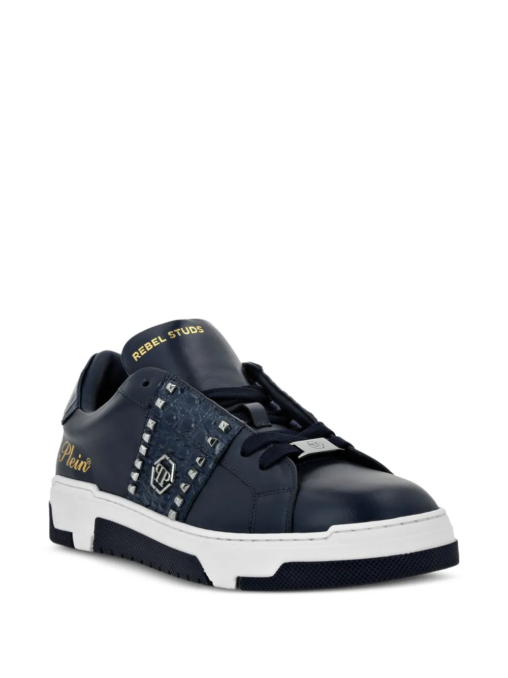 Philipp Plein Sneakers met studs Blauw