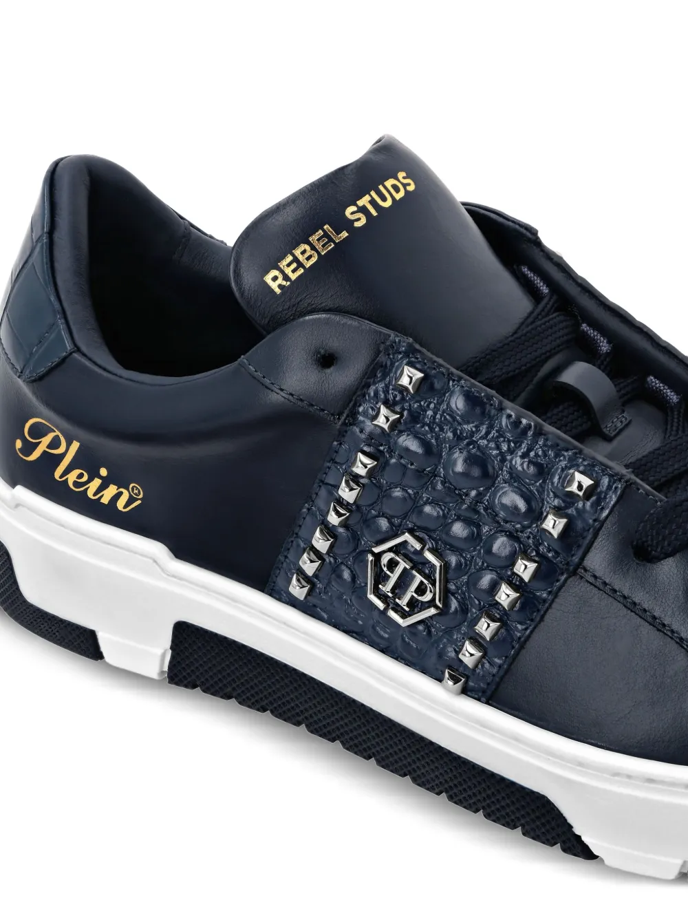 Philipp Plein Sneakers met studs Blauw