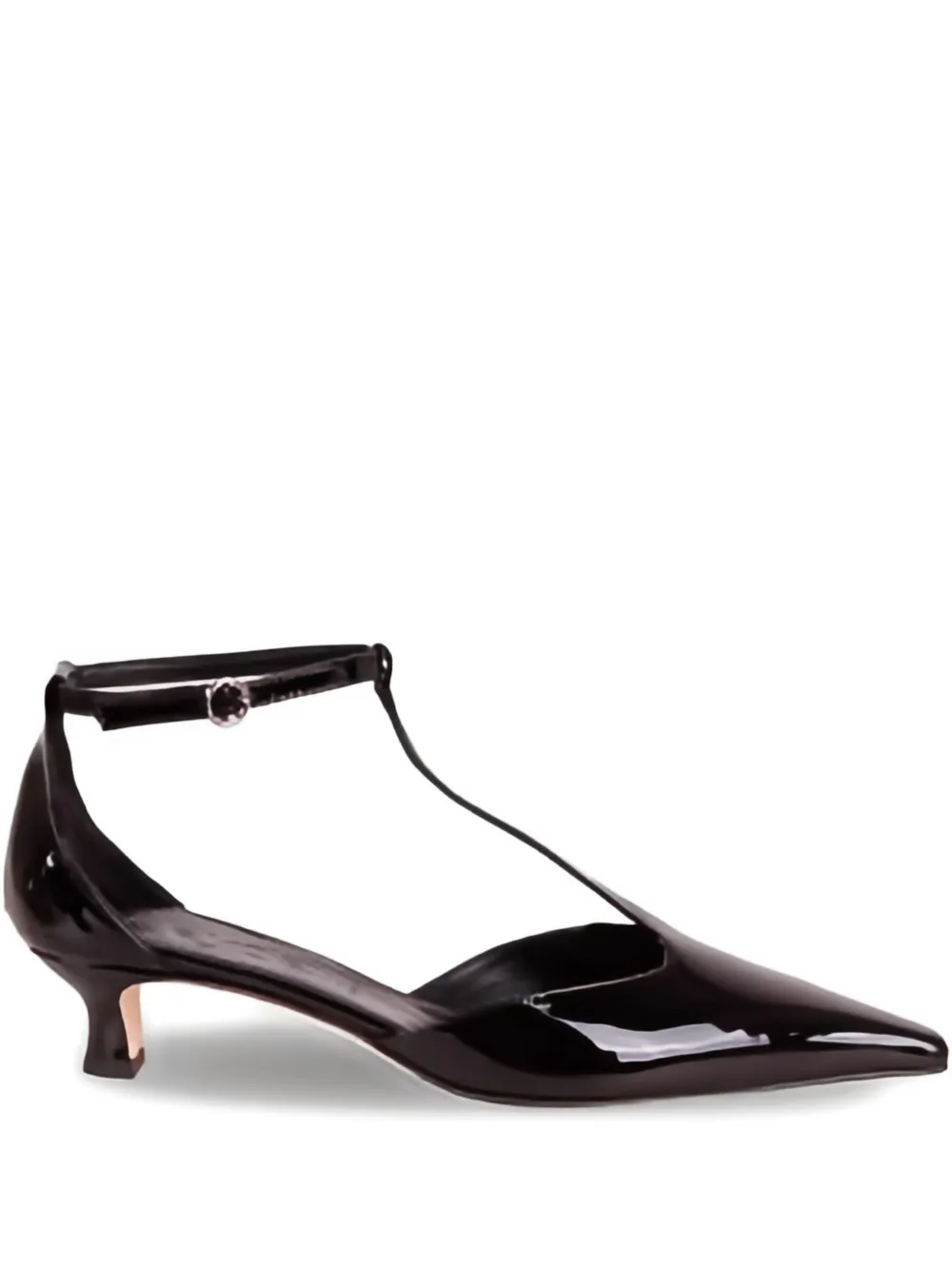 Aeyde 25mm Roda T-strap point-toe pumps - ブラック Aeyde 25mm Roda T-strap point-toe pumps - ブラック