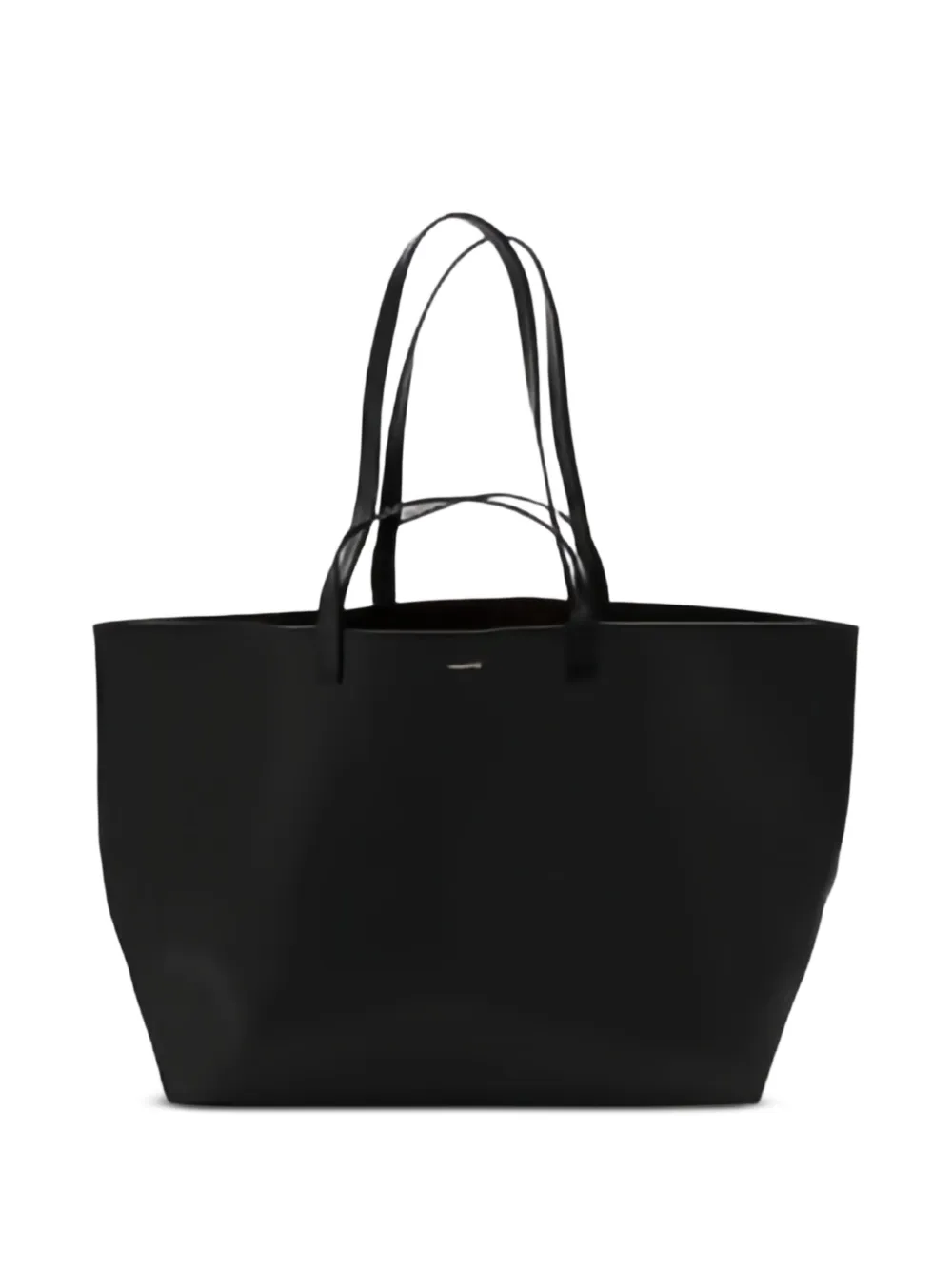 Cahu Leren shopper Zwart