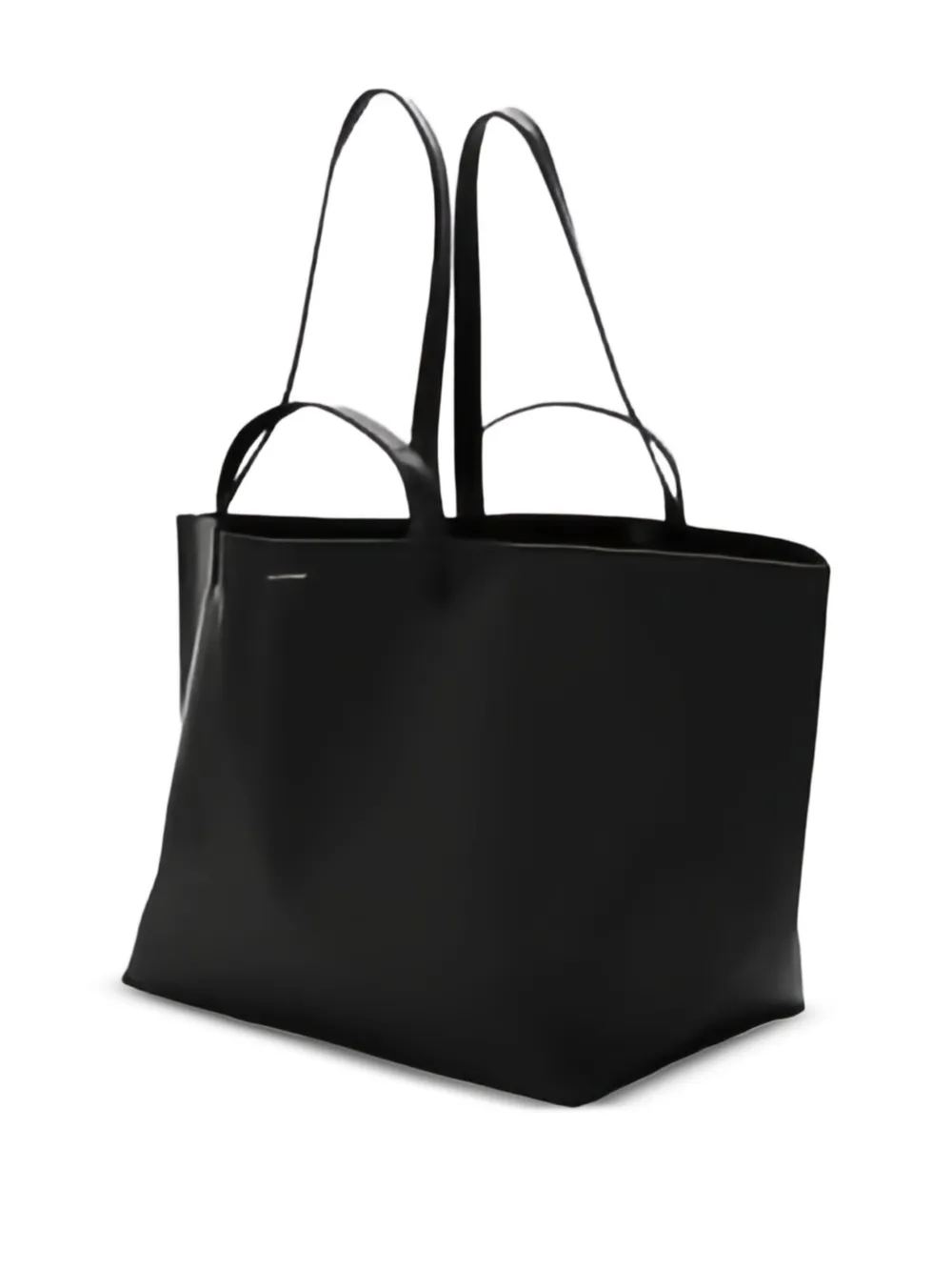 Cahu Leren shopper - Zwart