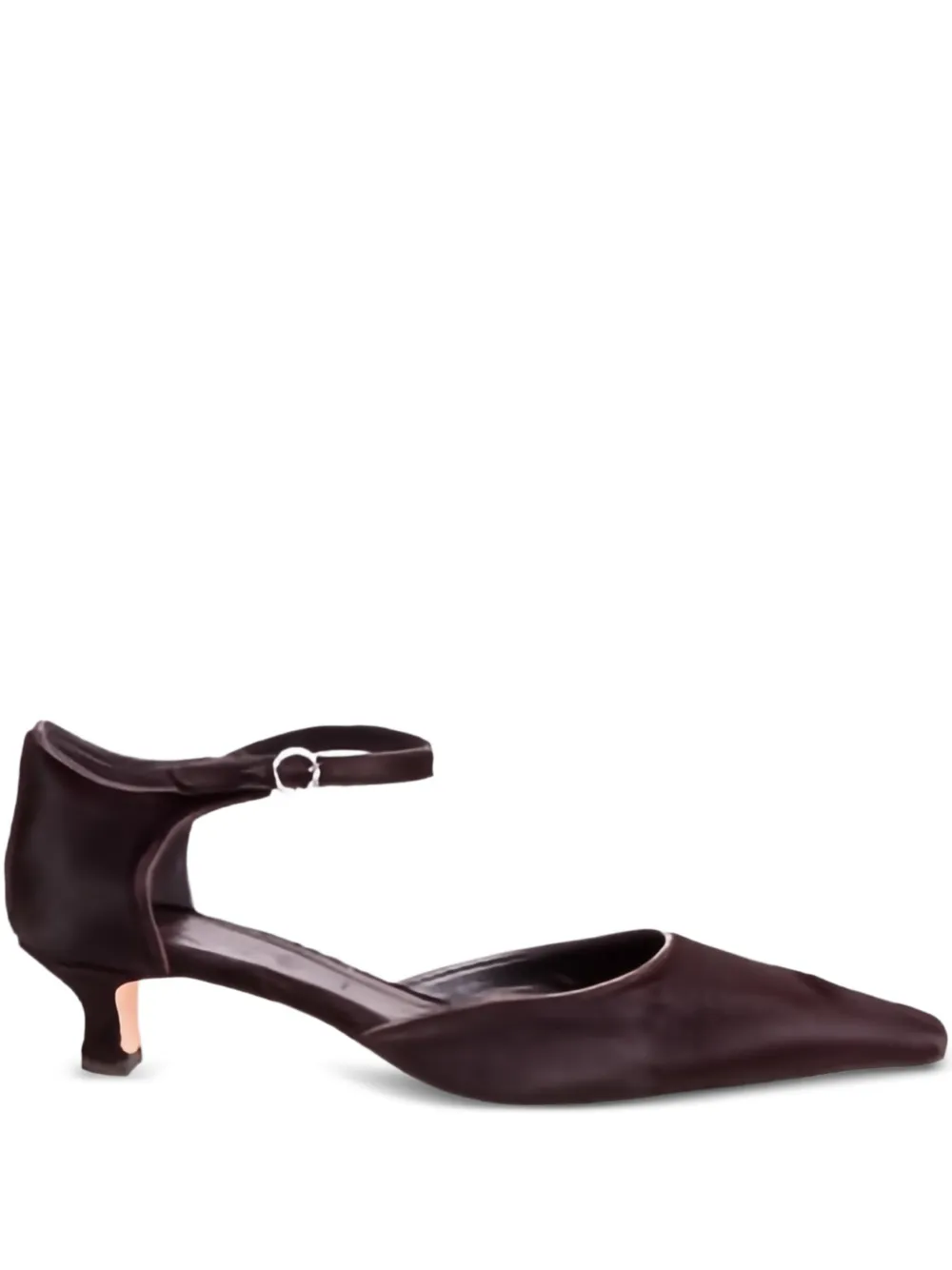 Aeyde 35mm Tillie ankle strap pumps - Marrone
