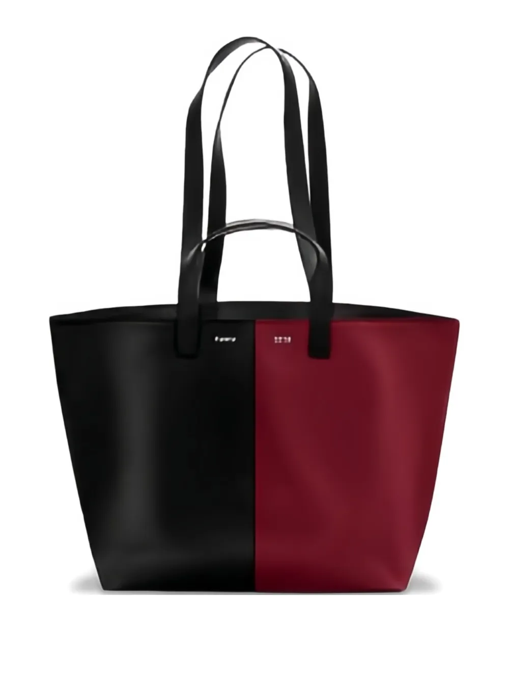 Cahu leather tote bag - Nero