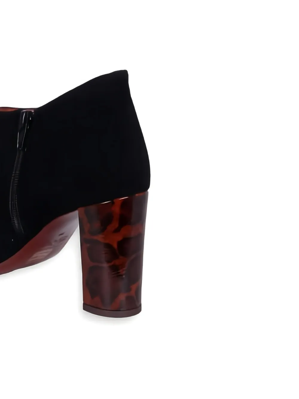 Chie Mihara 75 mm Etika laarzen met schildpadschild-effect Zwart