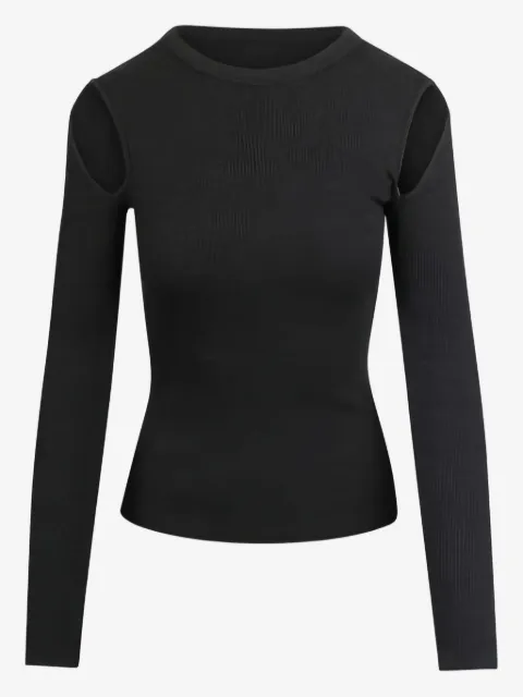 AGOLDE cut-out ribbed long-sleeve top