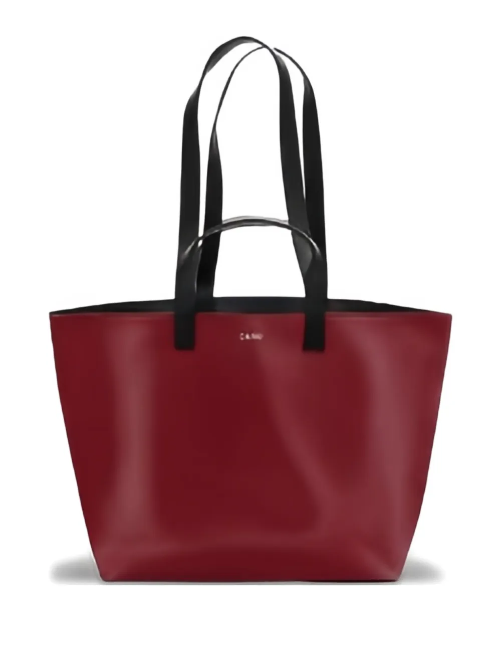 Cahu leather tote bag - Rosso
