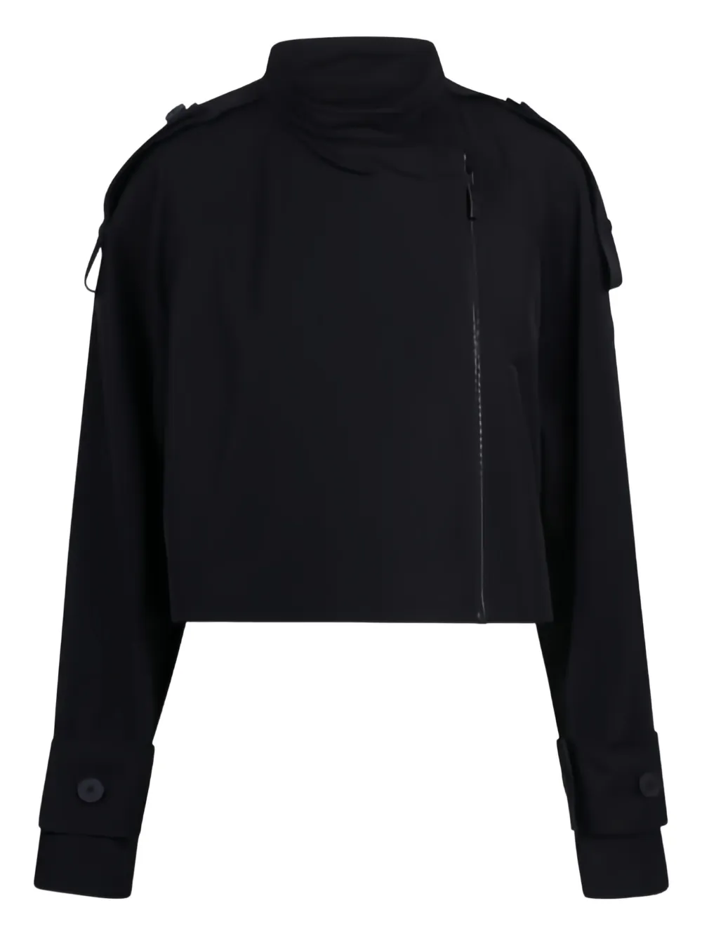 Moncler asymmetrical zip jacket | Black | Image 1