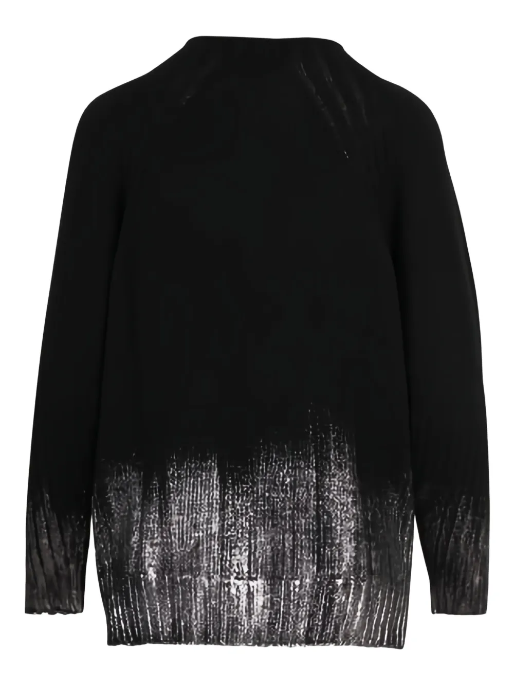 Ploumanac'h Ombre-effect Crew-neck Sweater In Black