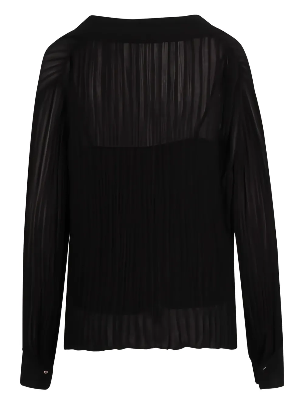 Vince Pleated Cardigan In Black