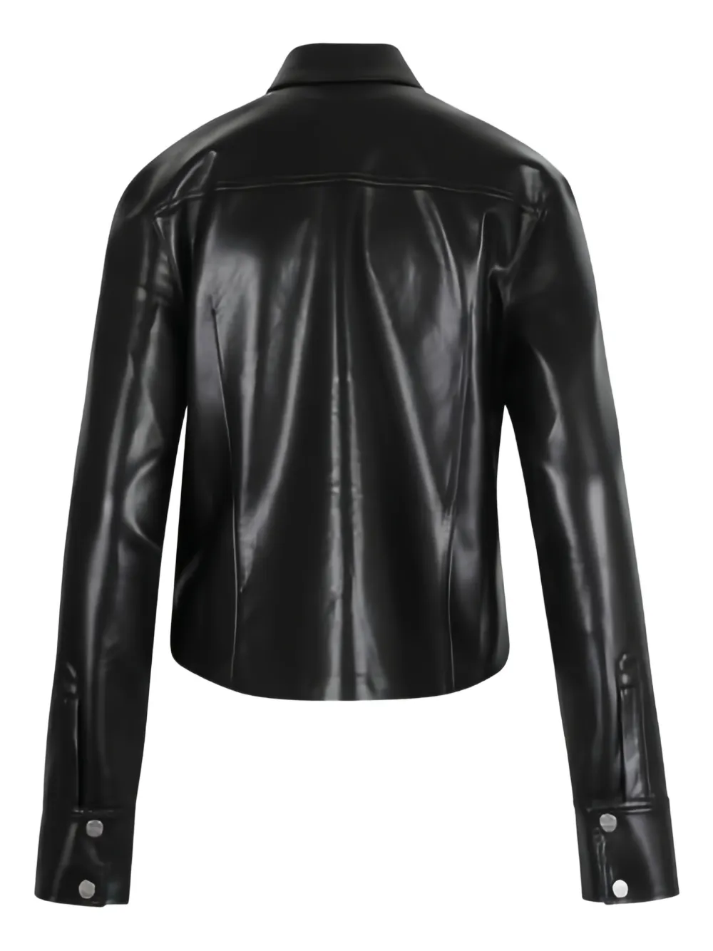 Nanushka classic-collar buttoned shirt - Zwart