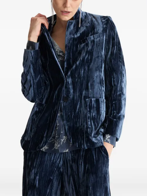BIANCALANCIA crushed-velvet blazer