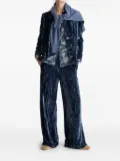 BIANCALANCIA crushed-velvet blazer - Blue