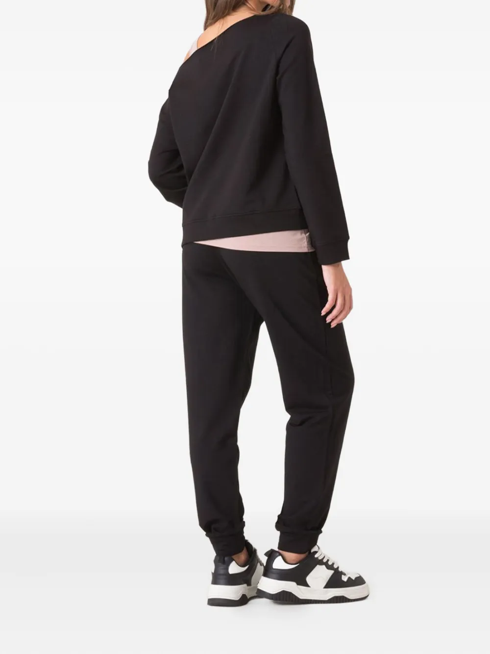 Dimensione Danza Off-shoulder Sweatshirt In Black