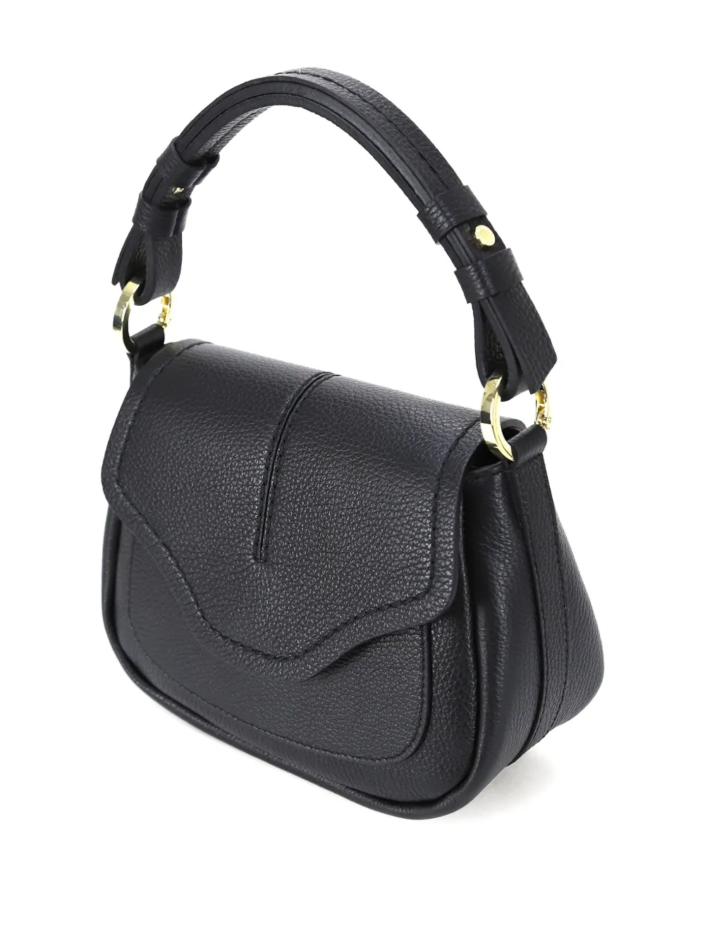 Loristella Leather Tote Bag In Gray
