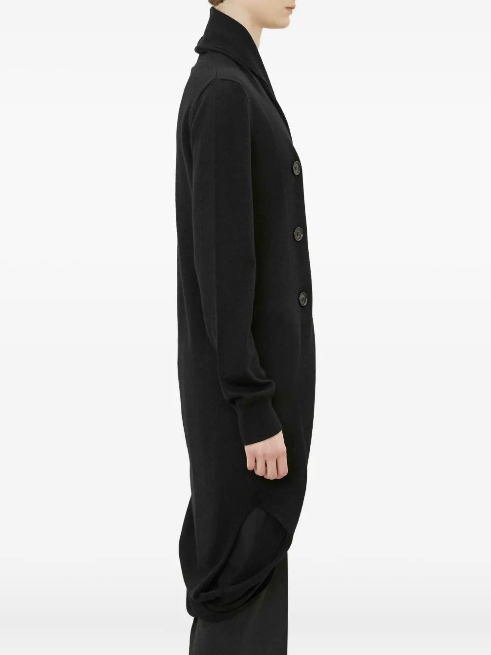 Meimeij Draped Cardigan In Black