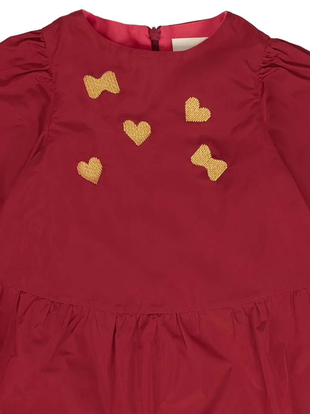 Simonetta Embellished Dress In Red
