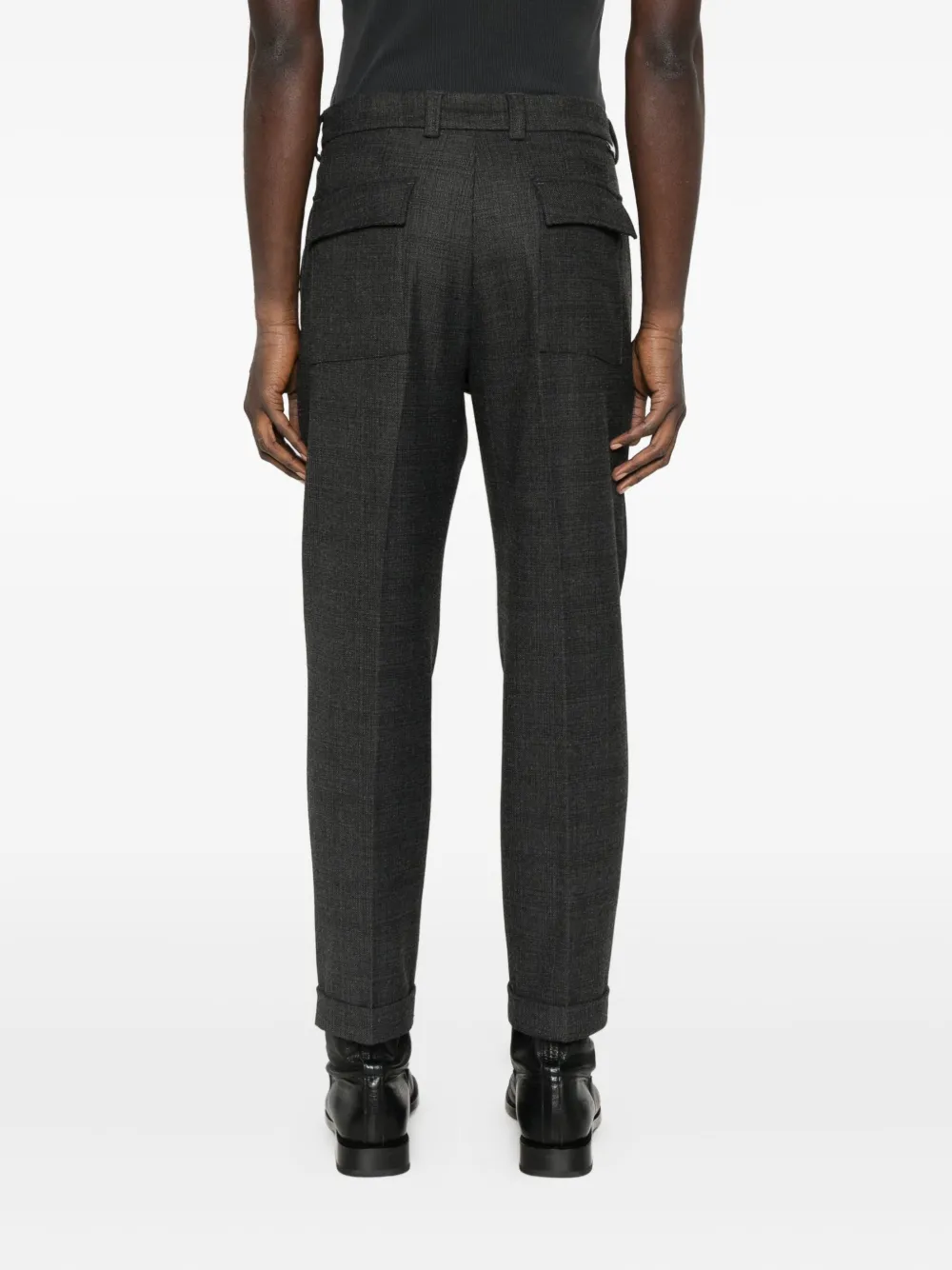 Paolo Pecora Pleat-detail Trousers In Gray