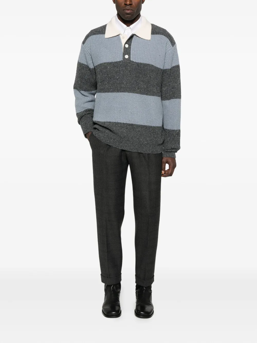 Paolo Pecora pleat-detail trousers - Grijs