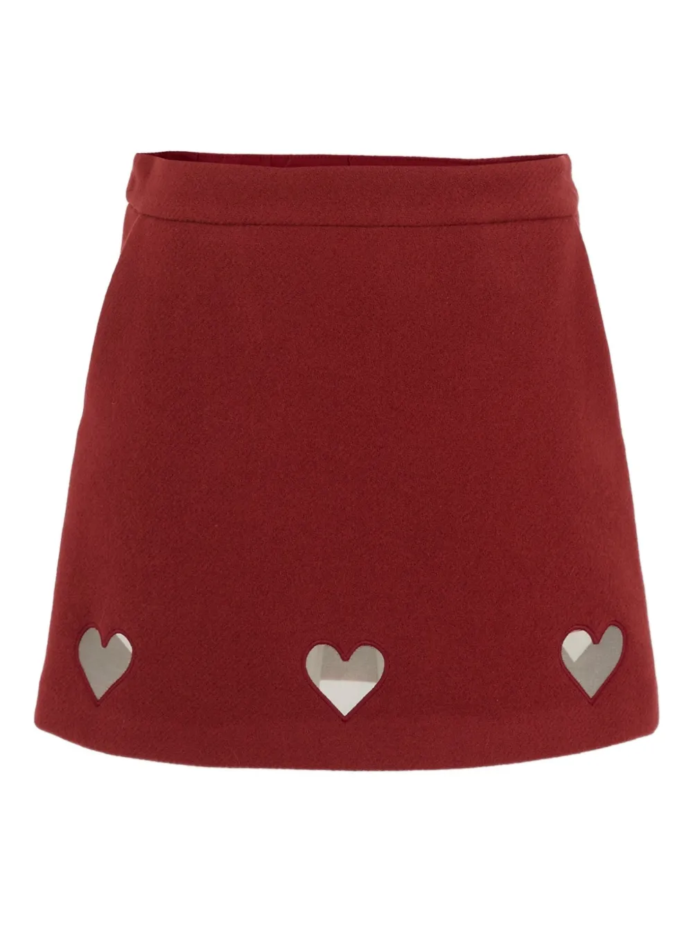 Simonetta Heart-cut Skirt In Brown
