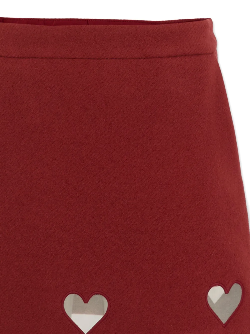 Simonetta Heart-cut Skirt In Brown