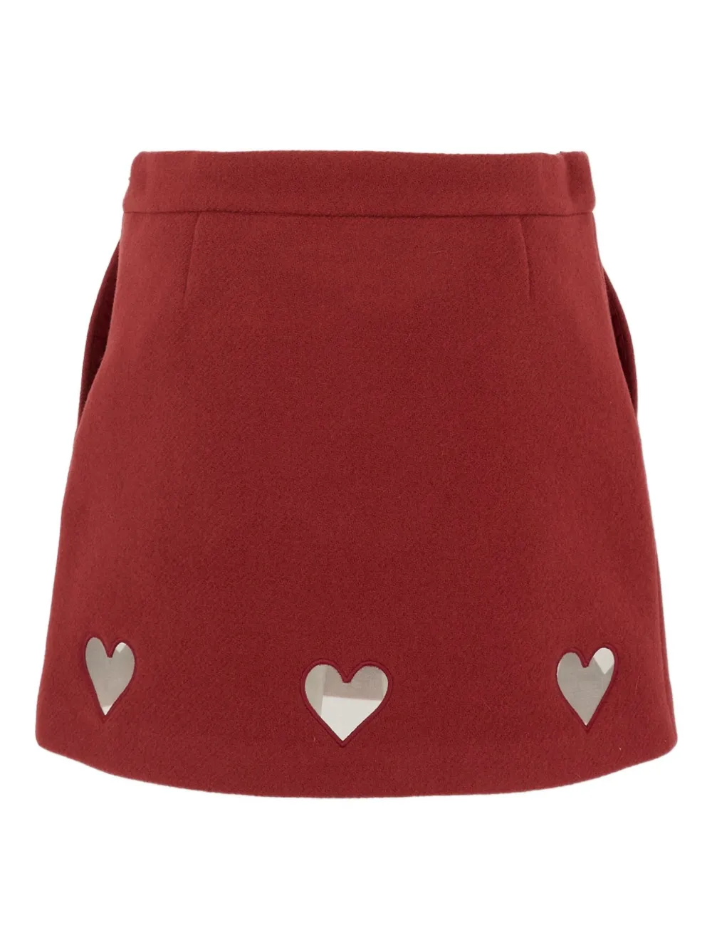 Simonetta Heart-cut Skirt In Brown