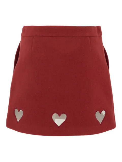 Simonetta heart-cut skirt
