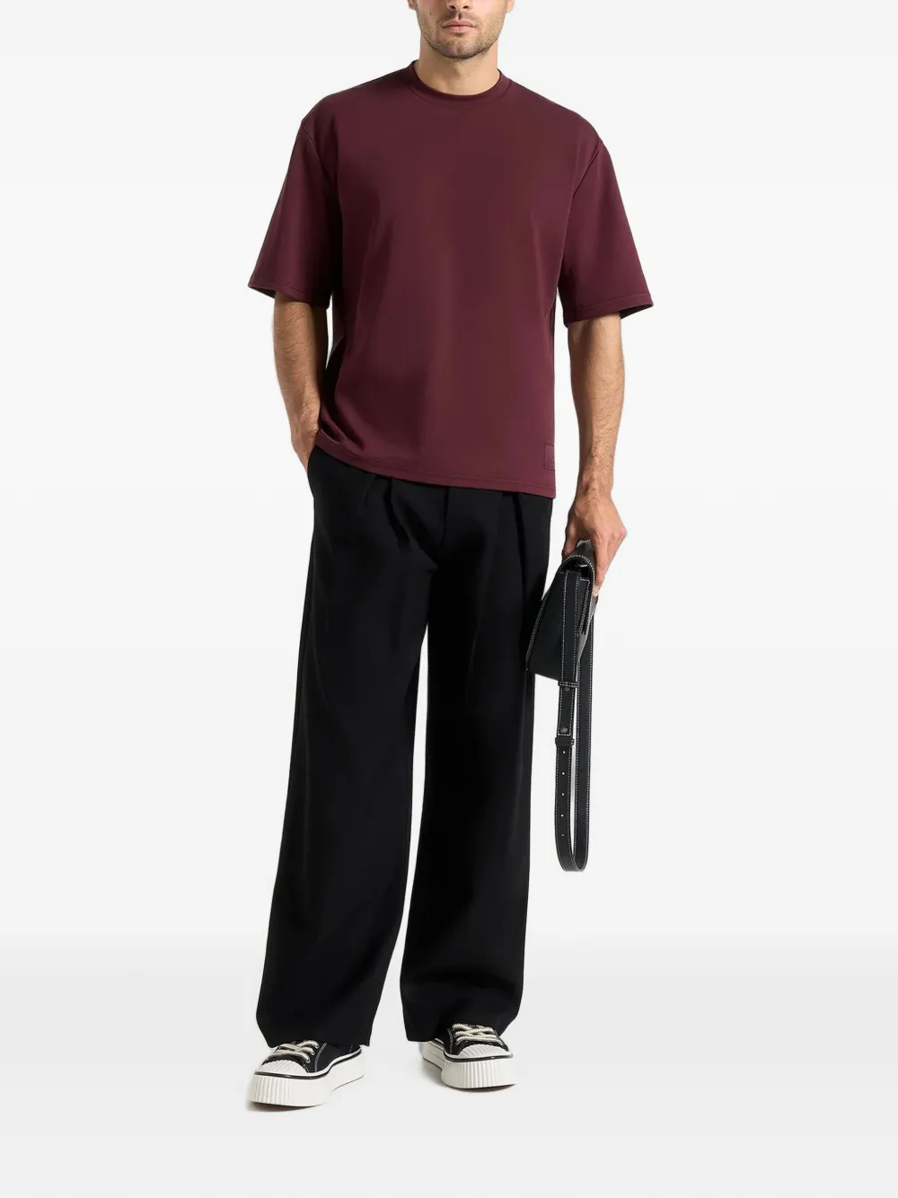 Manière De Voir TS007 relaxed-fit katoenen T-shirt Rood