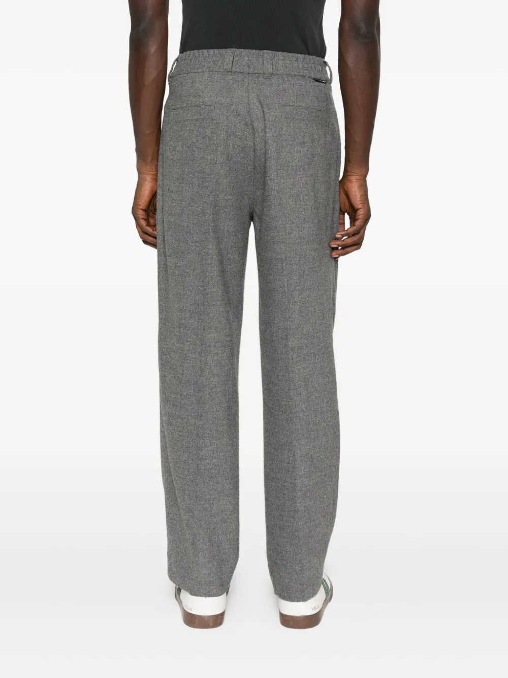 Paolo Pecora Wollen plooibroek Grijs