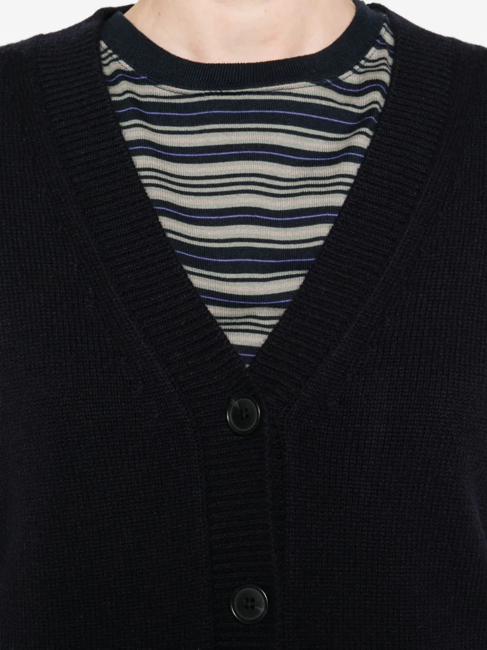 Rhea Vest met V-hals Blauw