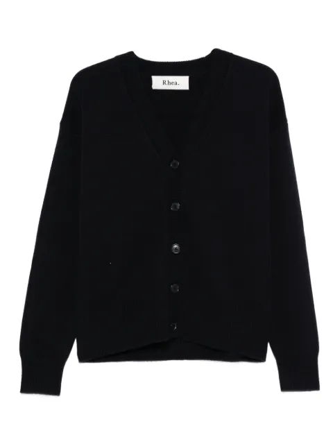 Rhea button-front V-neck cardigan
