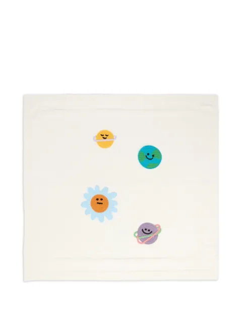 Stella McCartney Kids embroidered-planets organic-cotton blanket