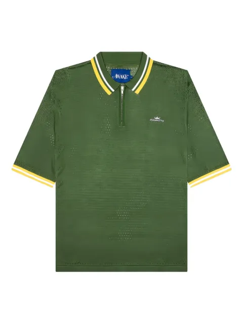 Awake NY zip-up polo shirt
