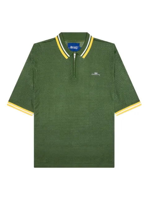 Awake NY playera tipo polo con cierre