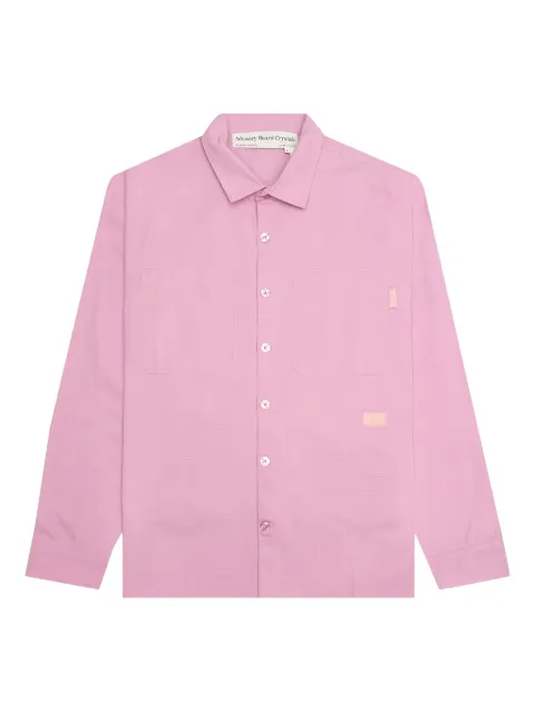 Advisory Board Crystals logo-patch pocket shirt
