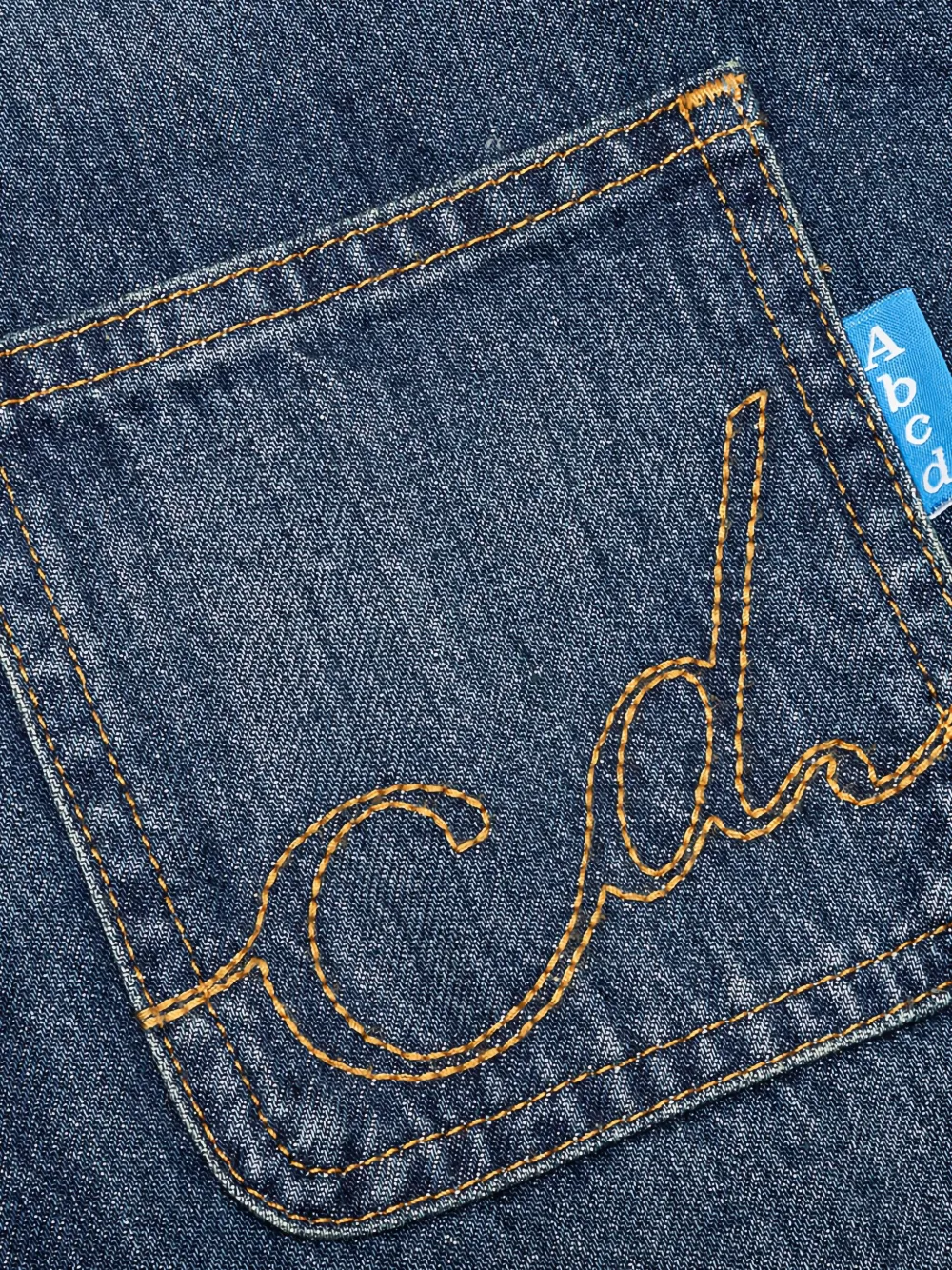 Advisory Board Crystals Denim overhemd met geborduurde zak Blauw