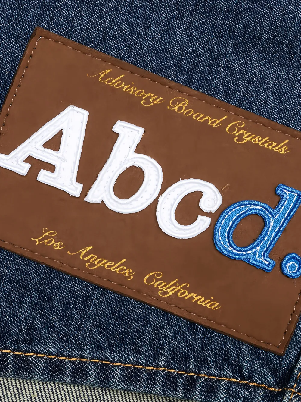 Advisory Board Crystals Denim overhemd met geborduurde zak Blauw
