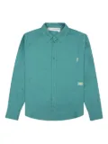 Advisory Board Crystals patch-embroidered pocket shirt - Blue